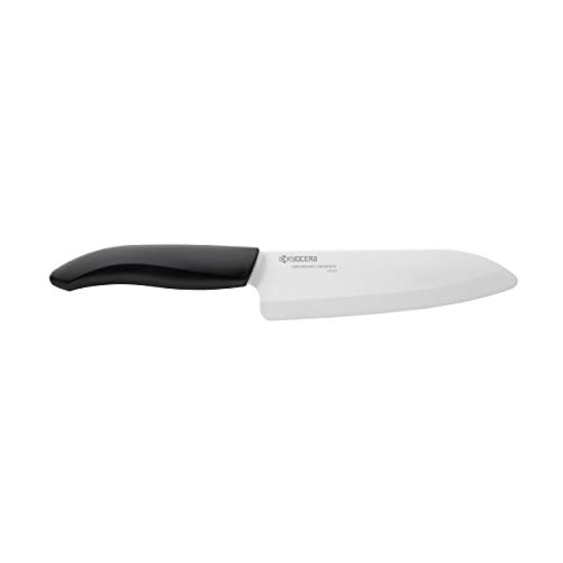 Kyocera  Cuchillos (mango negro, hoja blanca), Blanco, 6