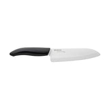 Kyocera  Cuchillos (mango negro, hoja blanca), Blanco, 6