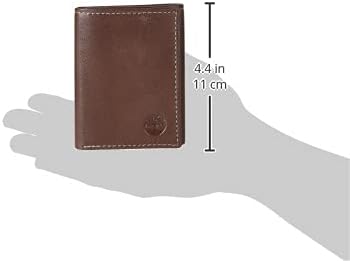 Billetera de cuero trifold para hombre Timberland con ventana ID