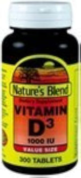 Nature's Blend Vitamina D3 1000 IU 300 tabletas
