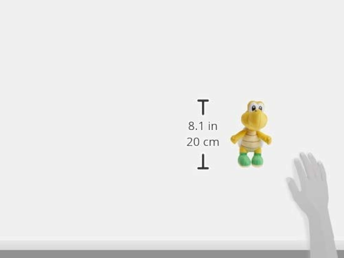 Peluche de Koopa Troopa color amarillo de 7 in. JAPAX