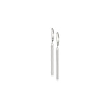 Aretes de plata esterlina con pendiente