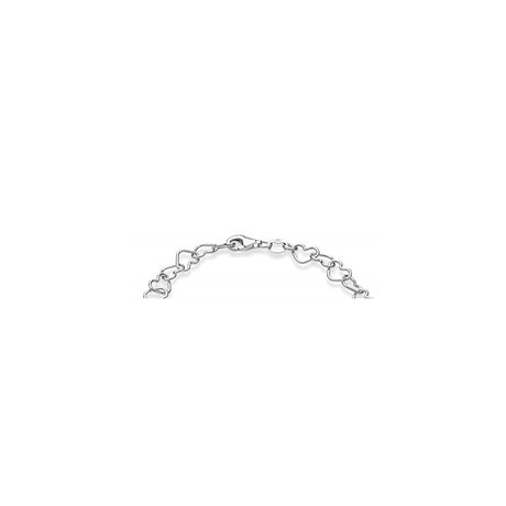 Pulseras de plata de ley italiana con cadena de eslabones