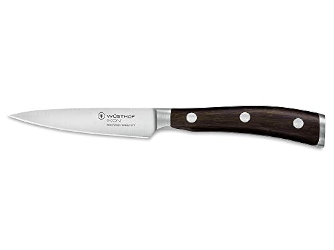 Wüsthof Ikon –cuchillo de pelar, 3.5,acero inox,  Negro