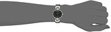 reloj con correa de cuero negro para mujer