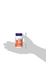 Suplementos NOW, Vitamina B-1 100 mg, Producción Energética*, Salud del Sistema Nervioso*, 100 comprimidos