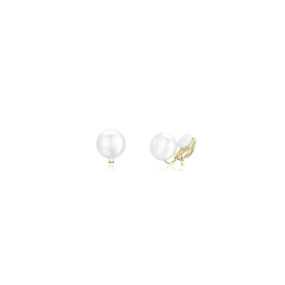Aretes de perlas de agua dulce para mujeres