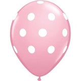 50 pcs globos de látex (12, lunares, color rosa