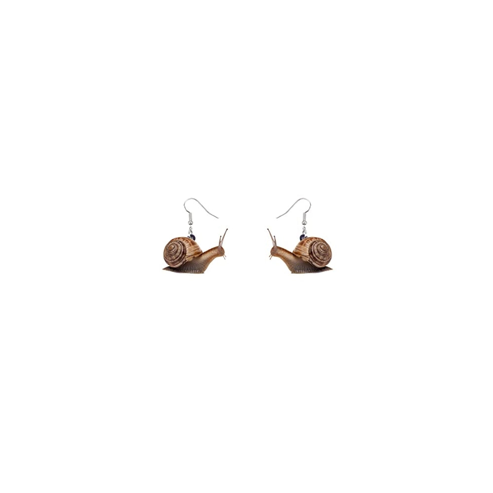 Aretes de acrílico con diseño de caracoles para mujeres