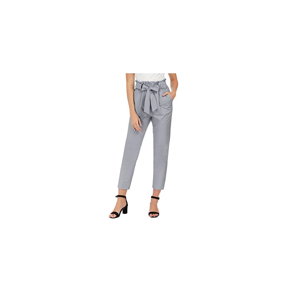 Pantalones de mujer con bolsillos, cintura alta Talla XS