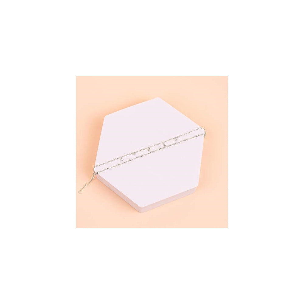 Pulseras y tobilleras ajustable chapada en oro de 14quilate
