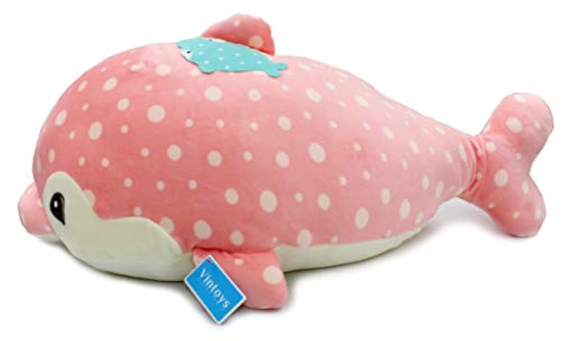 Peluche de delfín rosa muy suave