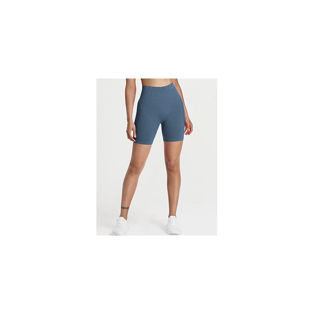 Shorts cortos sin costuras de cintura alta talla S