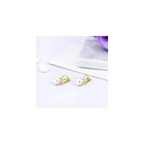 Aretes de perlas de agua dulce para mujeres