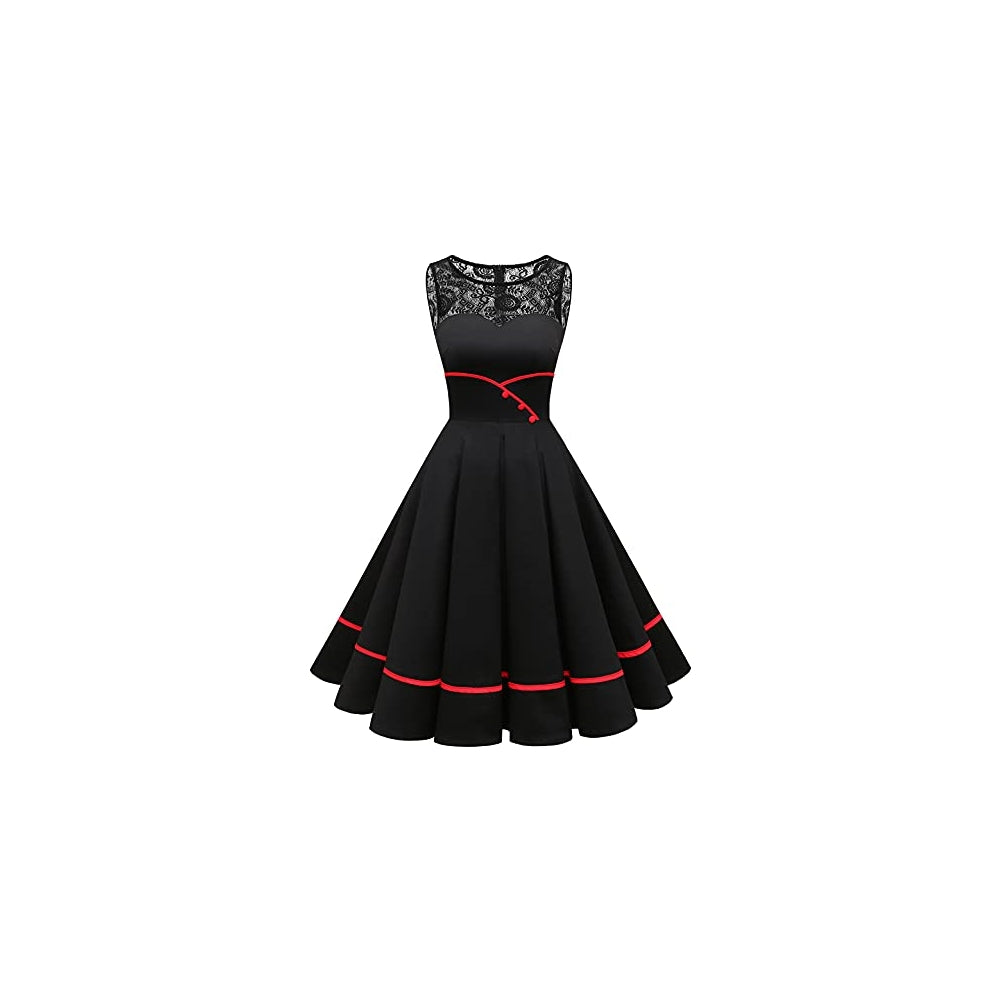 Disfraz Vestido de cóctel para mujer de los años 50 talla XS