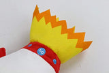 Cohete rojo de peluche con luz LED