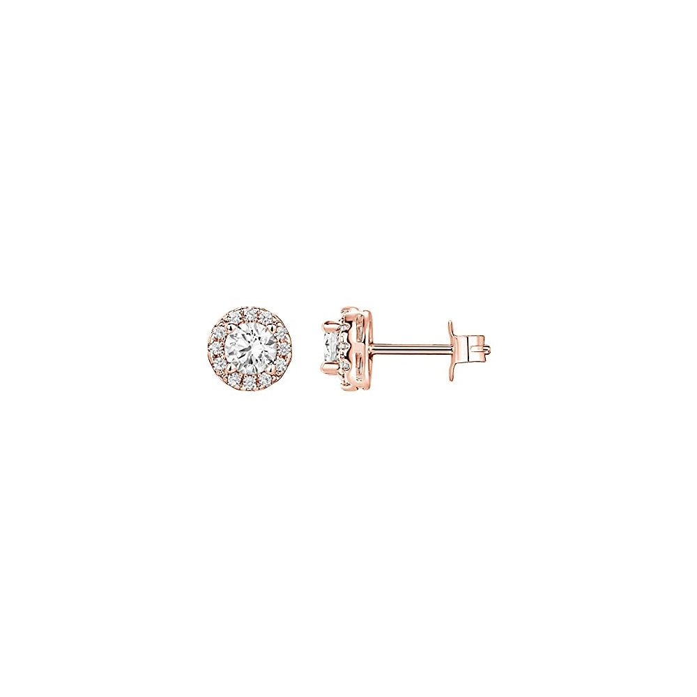 Aretes de plata chapados en oro de 14 quilates