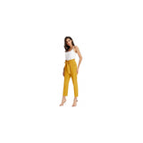 Pantalones de mujer con bolsillos, cintura alta Talla XS