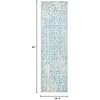 Alfombra Runner Oriental Desgastada para Salón y Entradas EVK256J