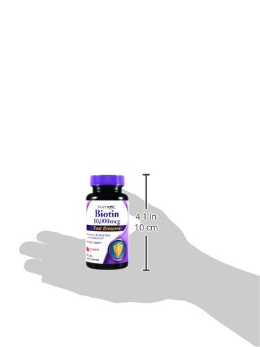 Tabletas de Natrol Biotin Fast Dissolve, sabor a fresa