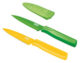 cuchillo de pelar con funda de seguridad,Amarillo y verde