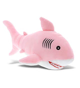 Peluche de tiburón color rosa y blanco 12in.Puzzled Inc