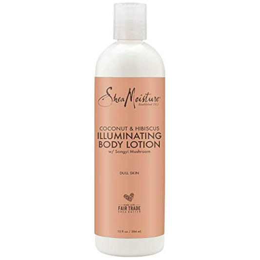 Crema hidratante de loción corporal de coco e hibisco