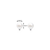 Aretes Clip de perlas de agua dulce simuladas para mujeres