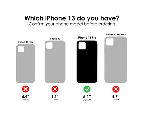 OtterBox Symmetry Series - Funda sólo para iPhone 13 Pro - Enigma (negro/gráfica de enigma)