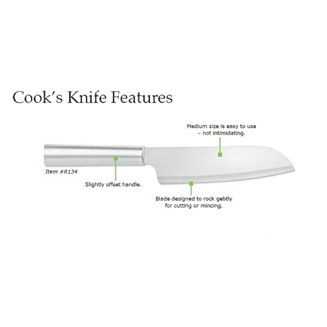 Rada cubertería Cocineros cuchillo, fabricado en EE. UU