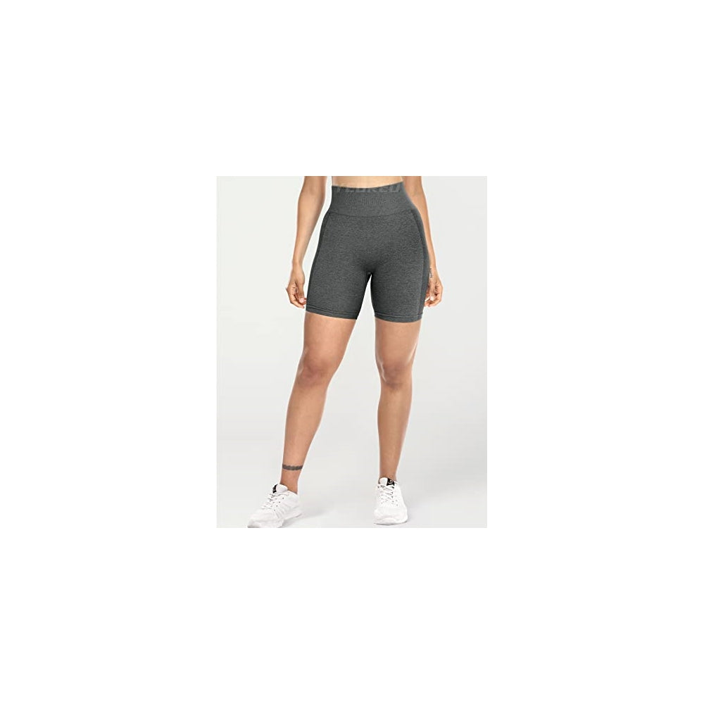 Shorts cortos de entrenamiento sin costuras talla L