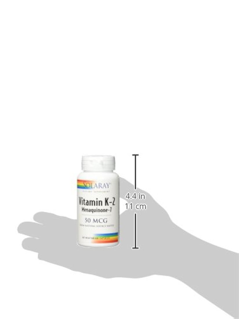 Solaray K-2 Mk-7 50 mcg VCapsules, 60 unidades