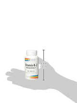 Solaray K-2 Mk-7 50 mcg VCapsules, 60 unidades