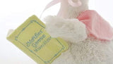 Peluche de ganso reproduce 7 canciones de cuna color rosa