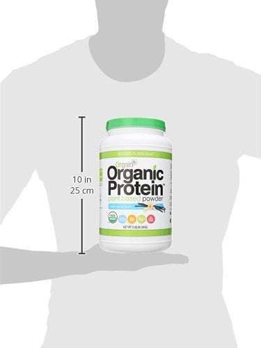 proteína a base de plantas orgánicas sabor a vainilla