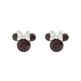pendientes chapados en plata de cristal para mujeres y niñas
