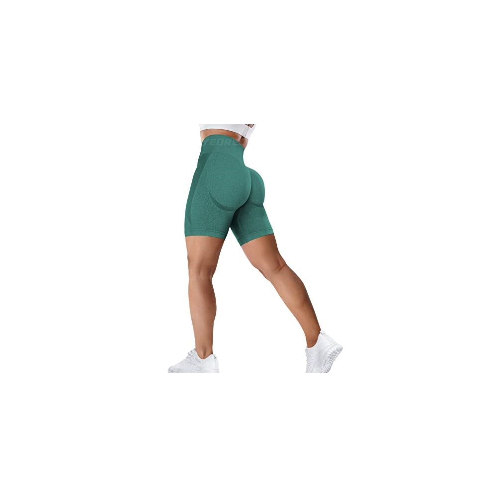 Shorts cortos sin costuras de cintura alta para mujer L