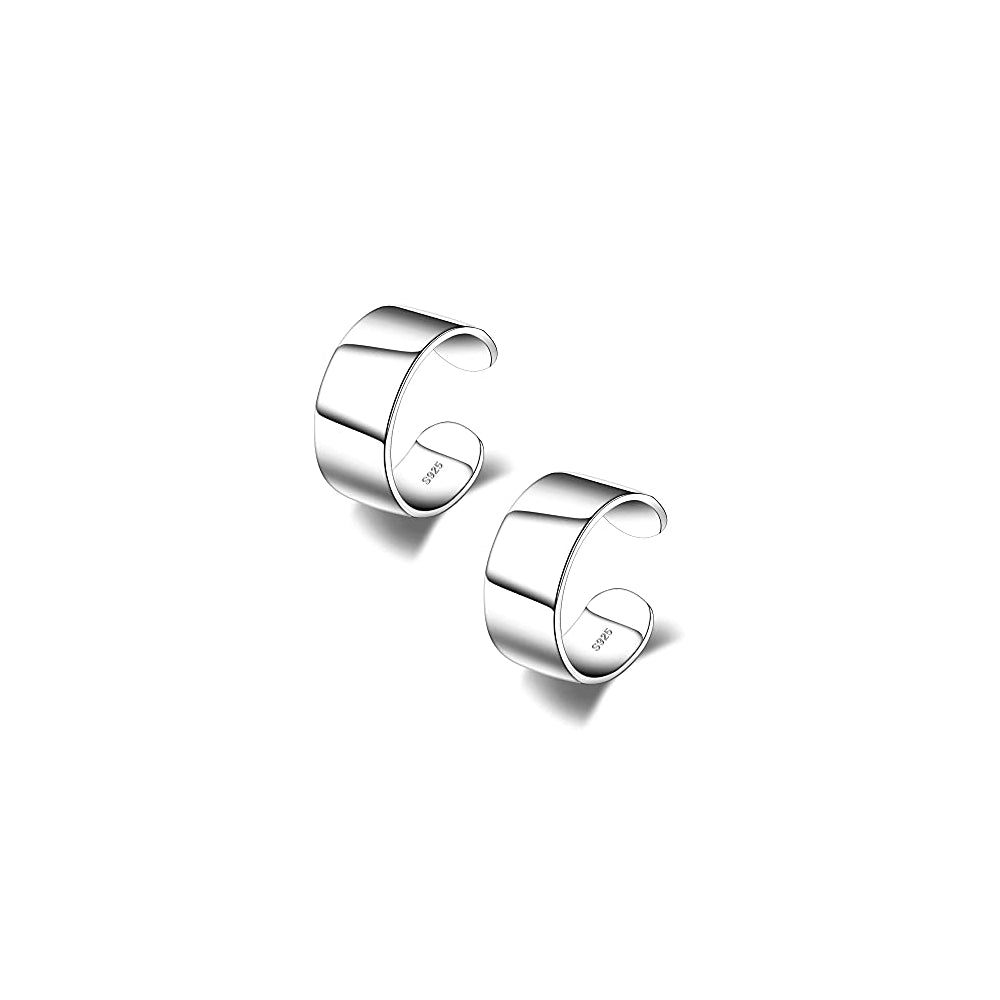 Aretes brazalete de plata para mujer