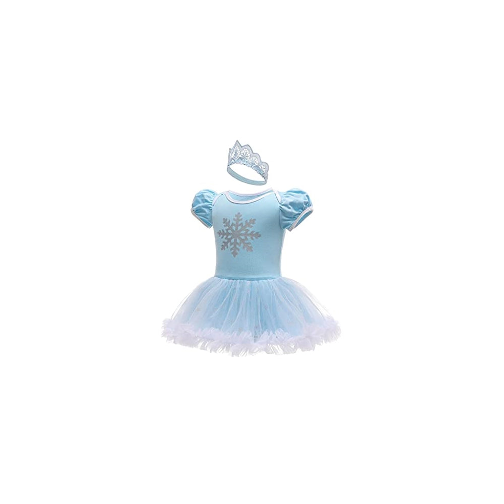 Dsifraz con diadema para bebé diseño de princesa 3-6 meses