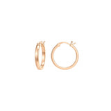 Aretes de aro de plata  chapada en oro de 14 quilates