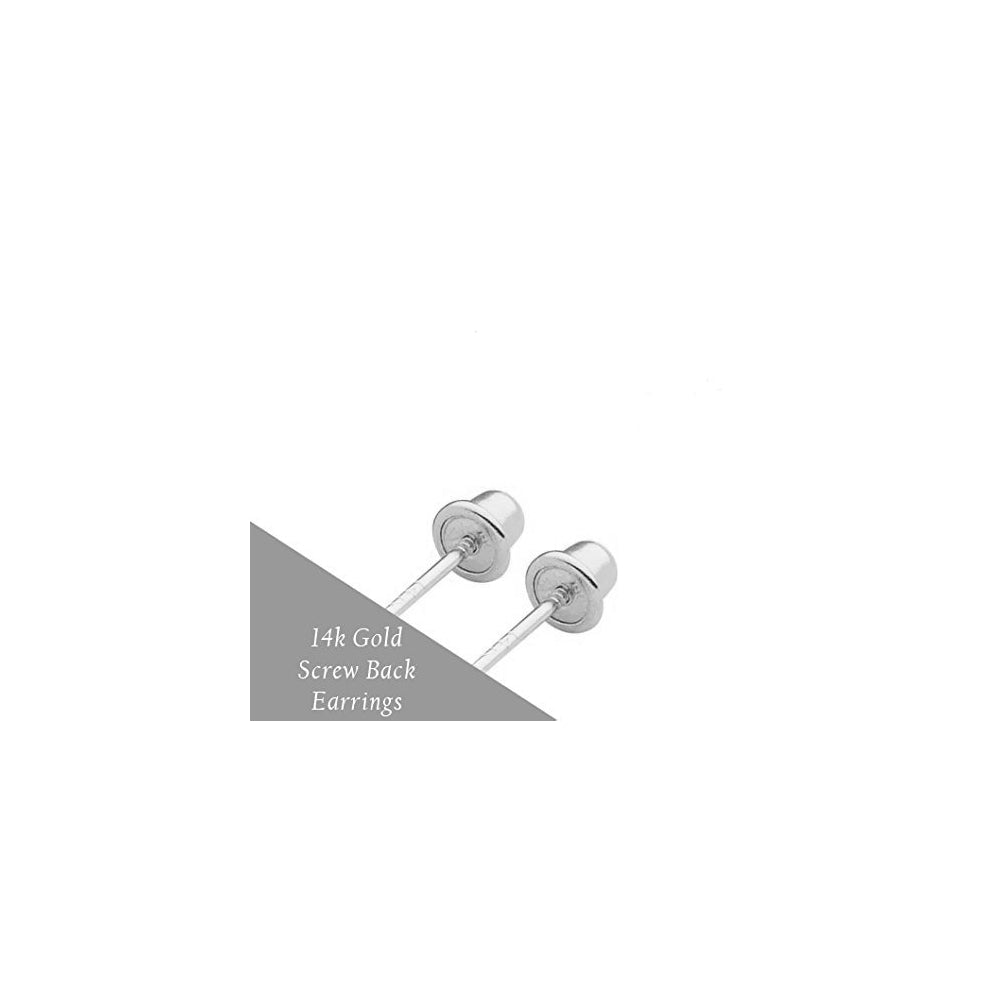 Aretes con perlas y tuerca reversible para mujeres