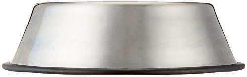 Tazón para perros de acero inoxidable AmazonBasics