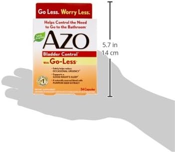 Suplemento AZO Control de Vejiga, Reduce Urgencia y Filtraciones, 54 Cápsulas