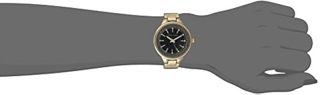 Anne Klein - Reloj de pulsera de resina con cristales