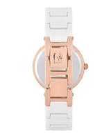 Reloj Anne Klein de cerámica blanca para mujer