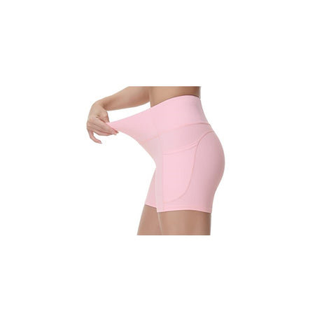 Shorts cortos de yoga de cintura alta para mujer talla L