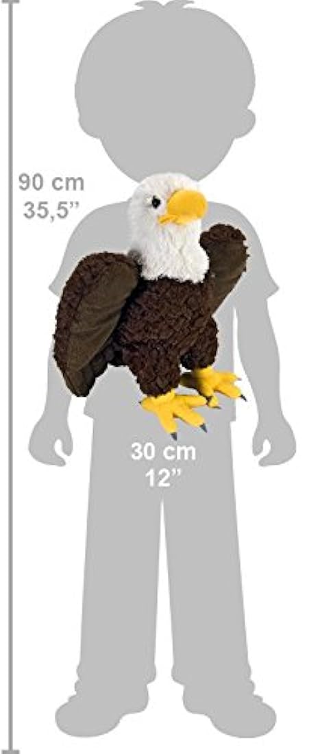 Wild Republic ck-mini águila calva 8'' Animal Felpa, 12''