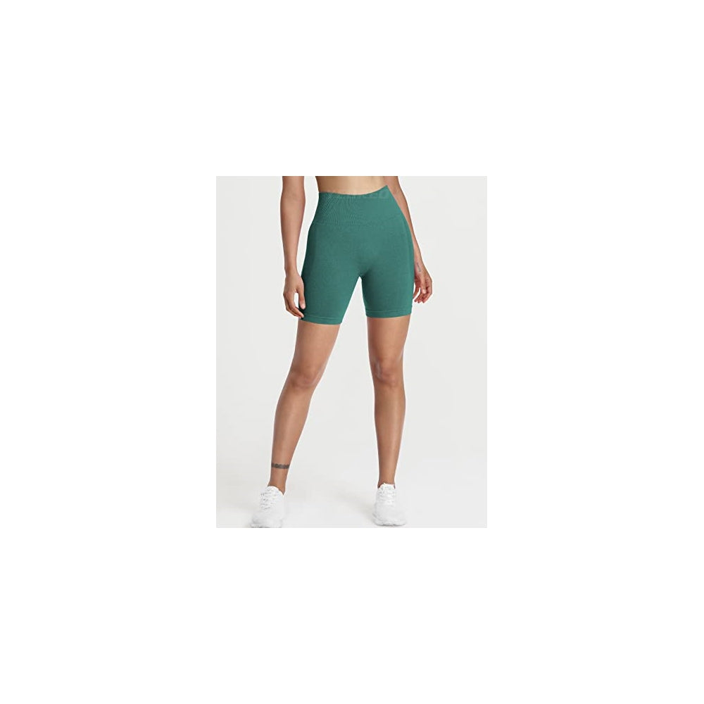 Shorts cortos sin costuras de cintura alta para mujer L