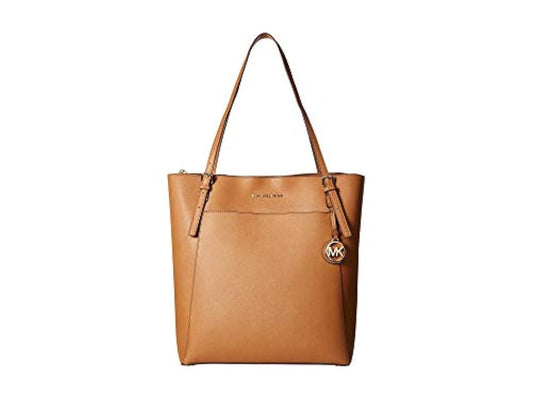 Bolso tote de piel color marrón. Marca Michael Kors