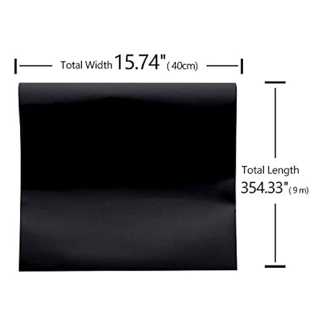 VEELIKE Papel pintado impermeable perla negra autoadhesiva